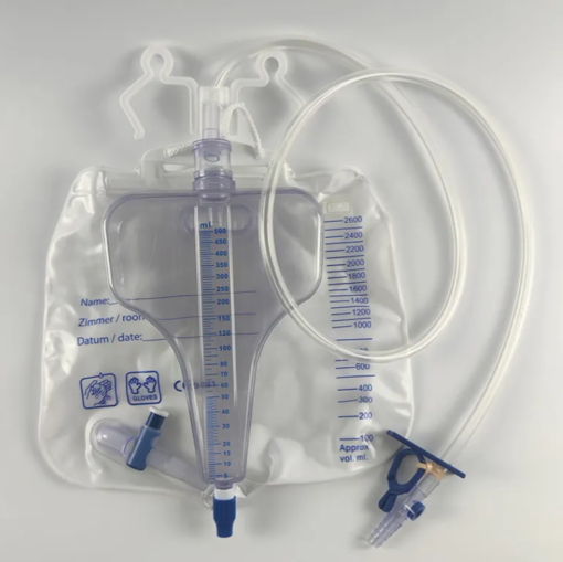 Luxury Urinary Drainage Bag with Anti Reflux Device 2000Ml
