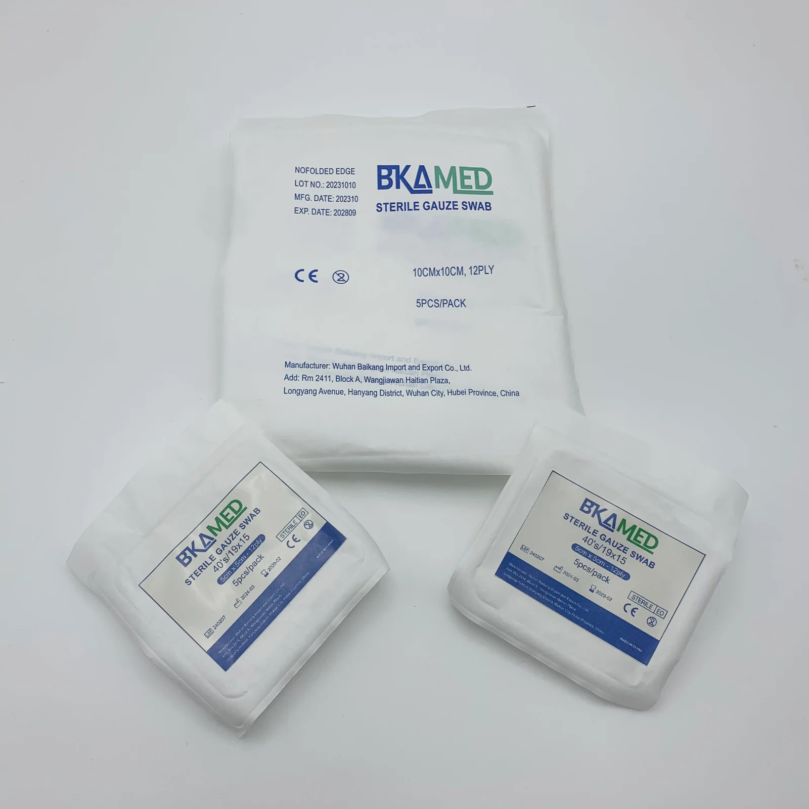 Bkamed's sterile gauze sugical swabs